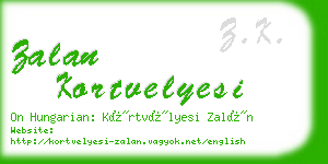 zalan kortvelyesi business card